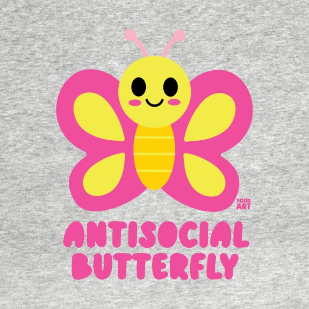 ANTISOCIAL BUTTERFLY by toddgoldmanart